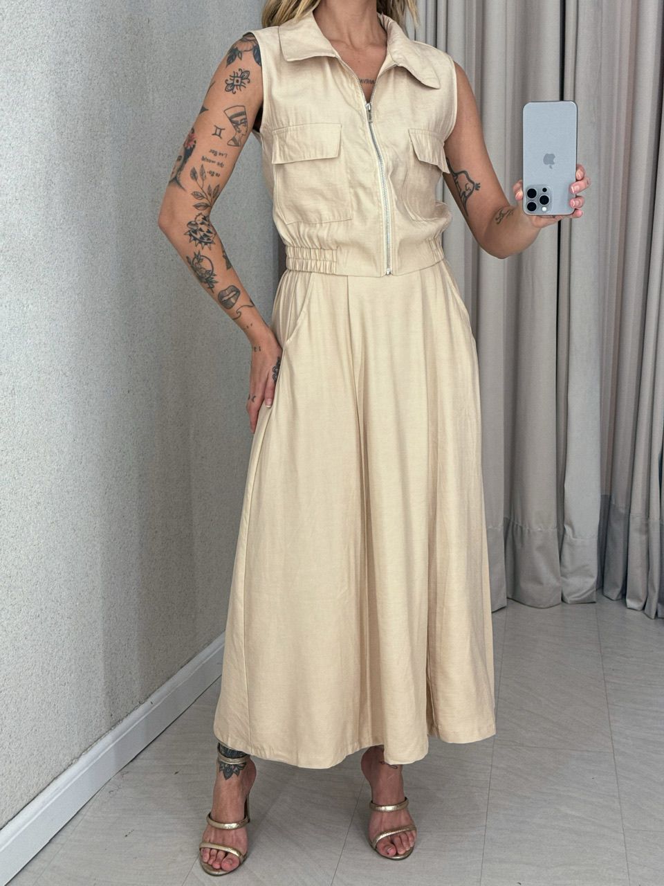 CONJUNTO ÁGATA SAIA NUDE