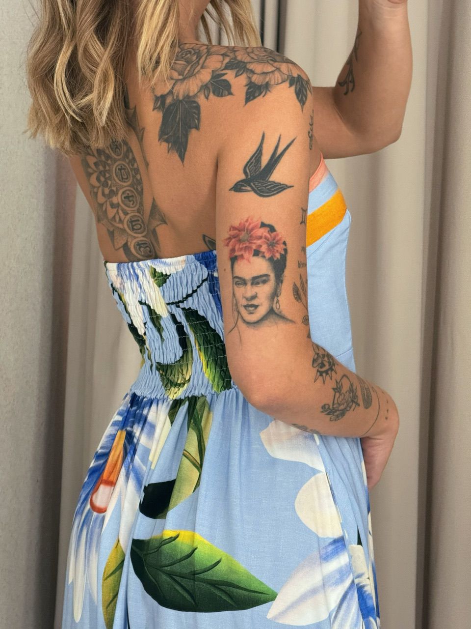 VESTIDO PETÚNIA TOMARA QUE CAIA AZUL