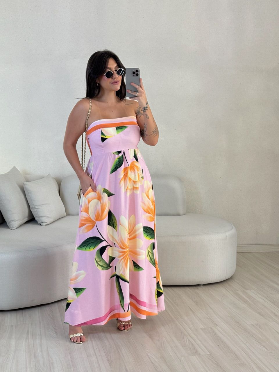 VESTIDO PETÚNIA TOMARA QUE CAIA ROSA