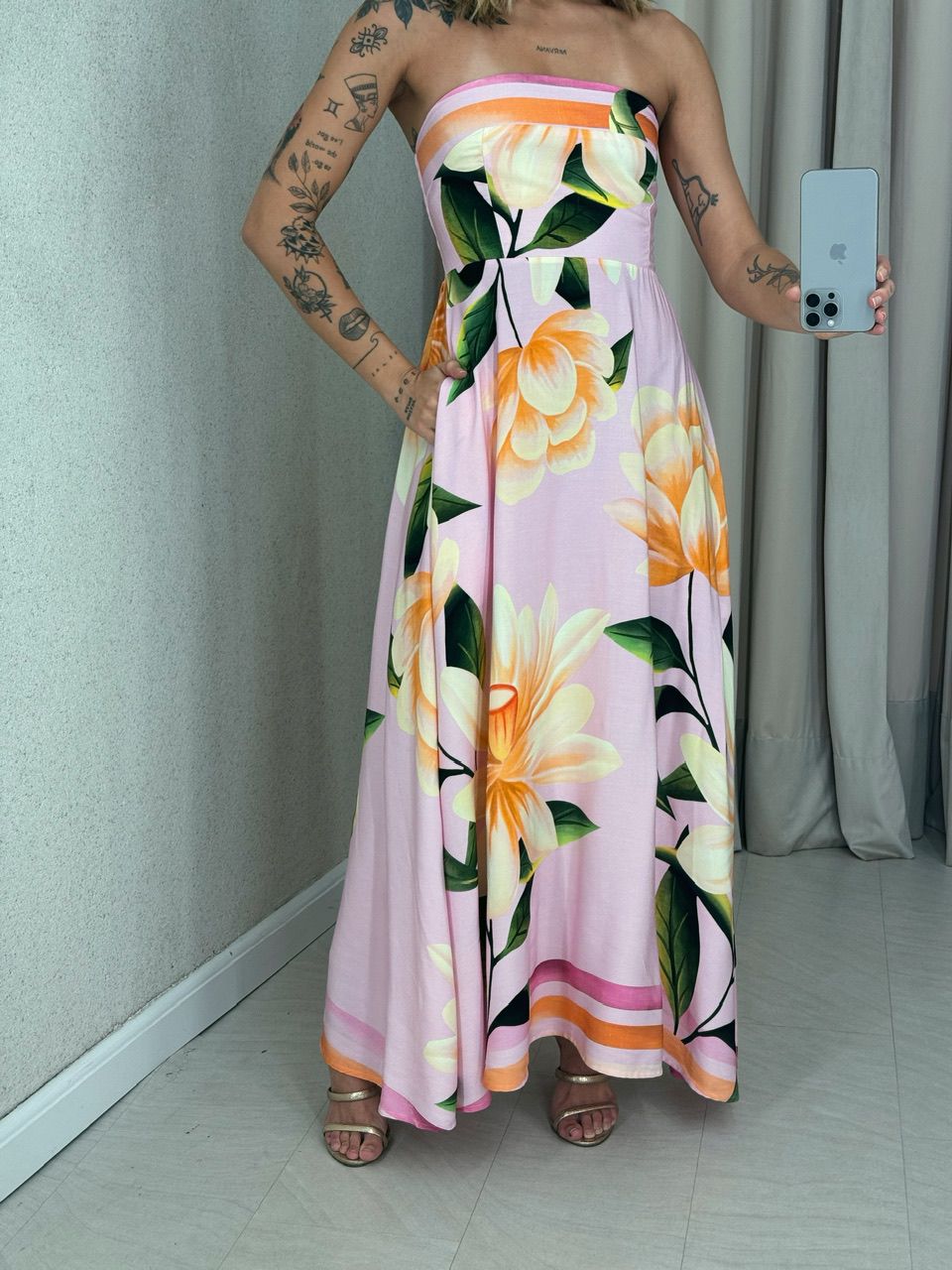 VESTIDO PETÚNIA TOMARA QUE CAIA ROSA