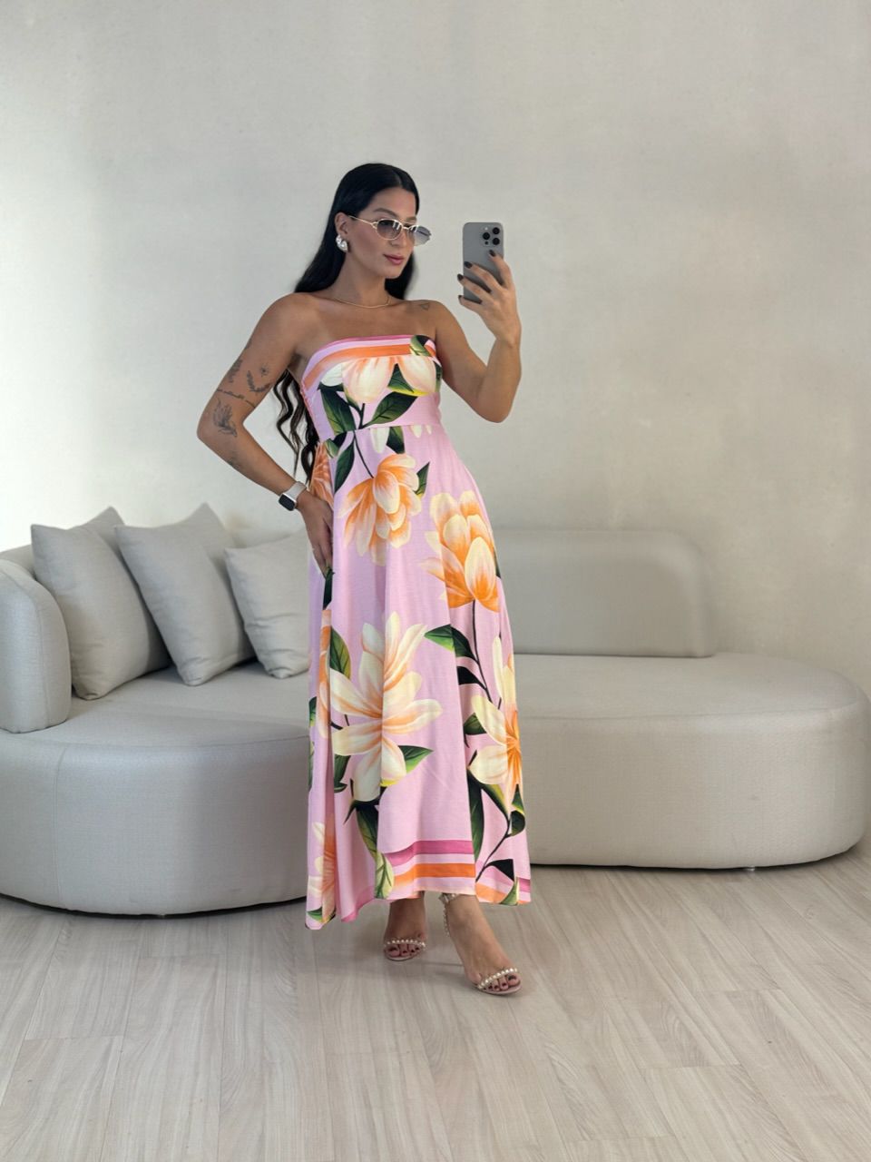 VESTIDO PETÚNIA TOMARA QUE CAIA ROSA
