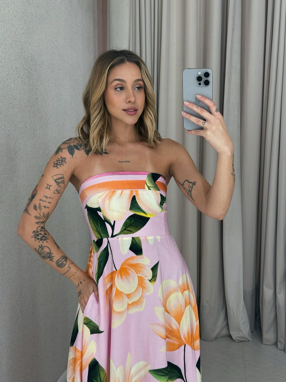 VESTIDO PETÚNIA TOMARA QUE CAIA ROSA