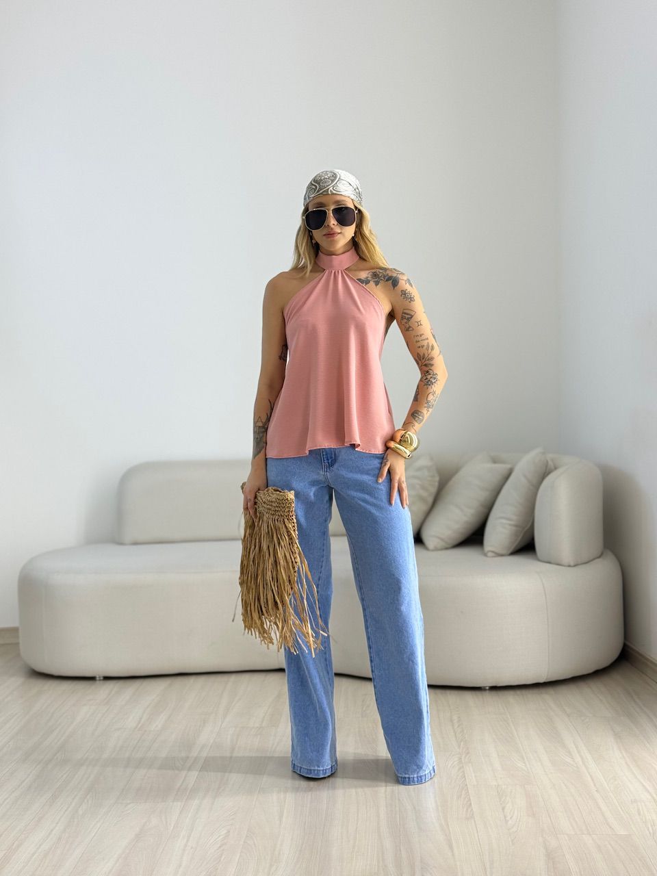 BLUSA ANA CLAUDIA CF FRENTE ÚNICA ROSÊ