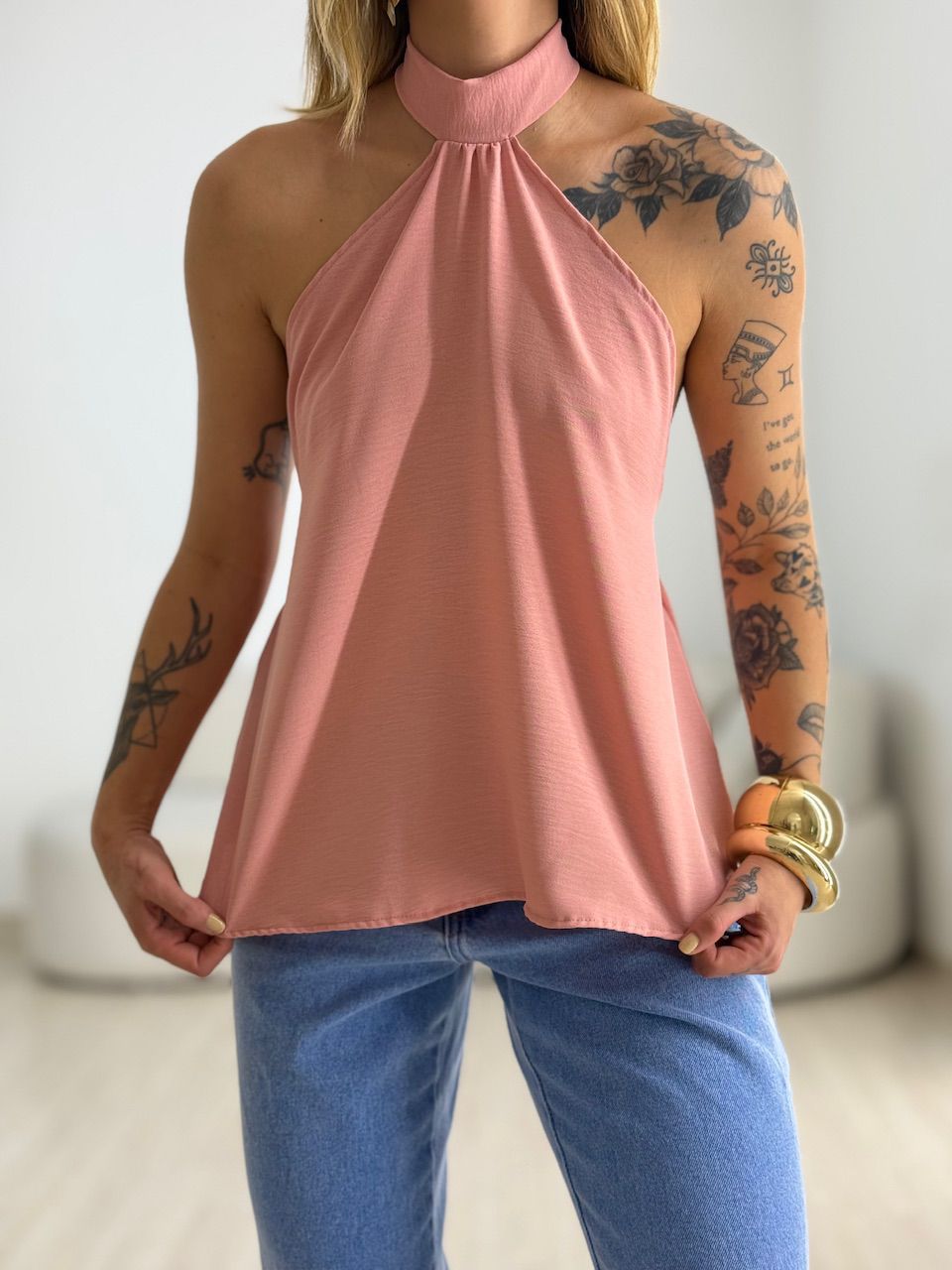 BLUSA ANA CLAUDIA CF FRENTE ÚNICA ROSÊ