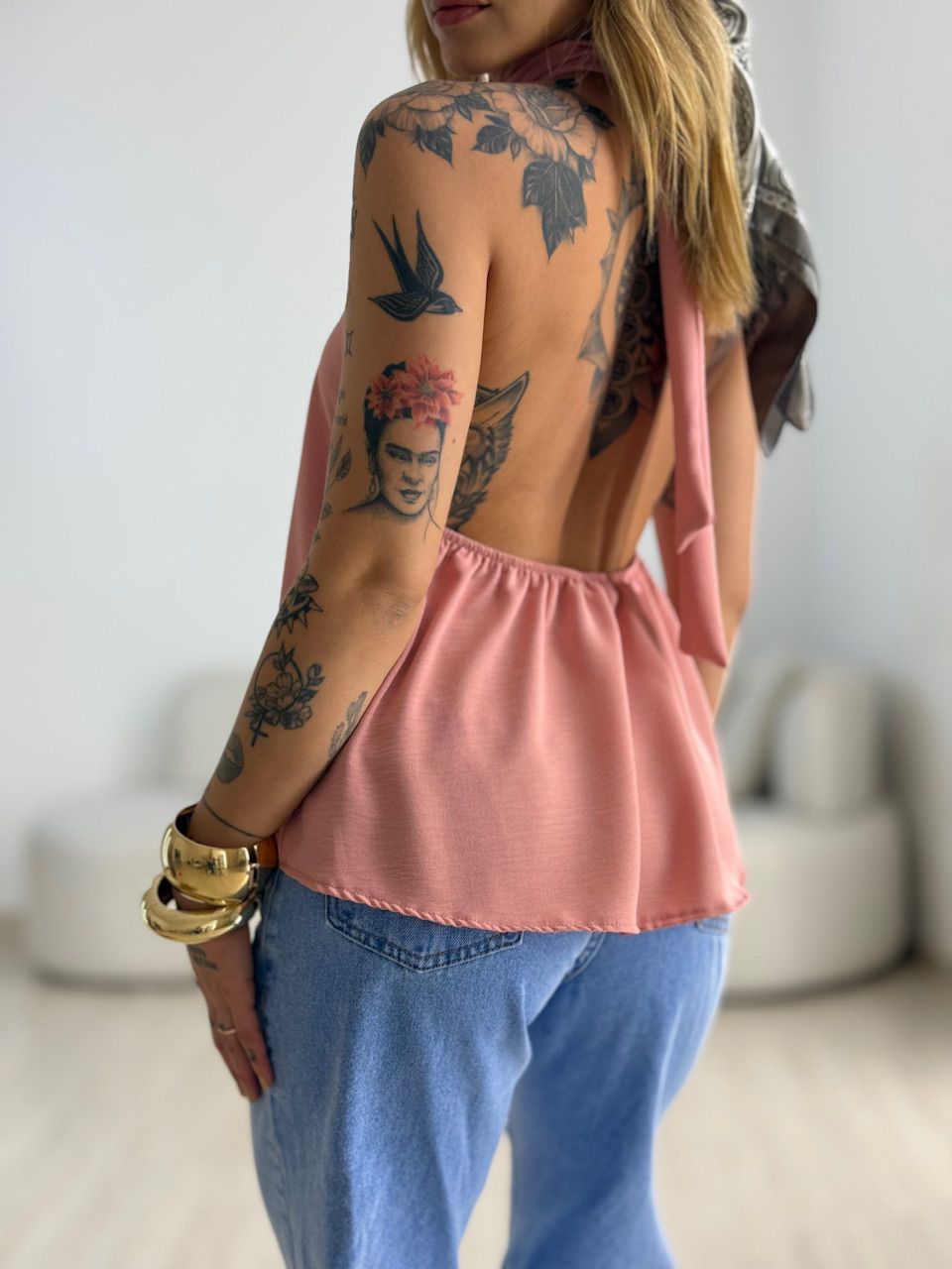 BLUSA ANA CLAUDIA CF FRENTE ÚNICA ROSÊ