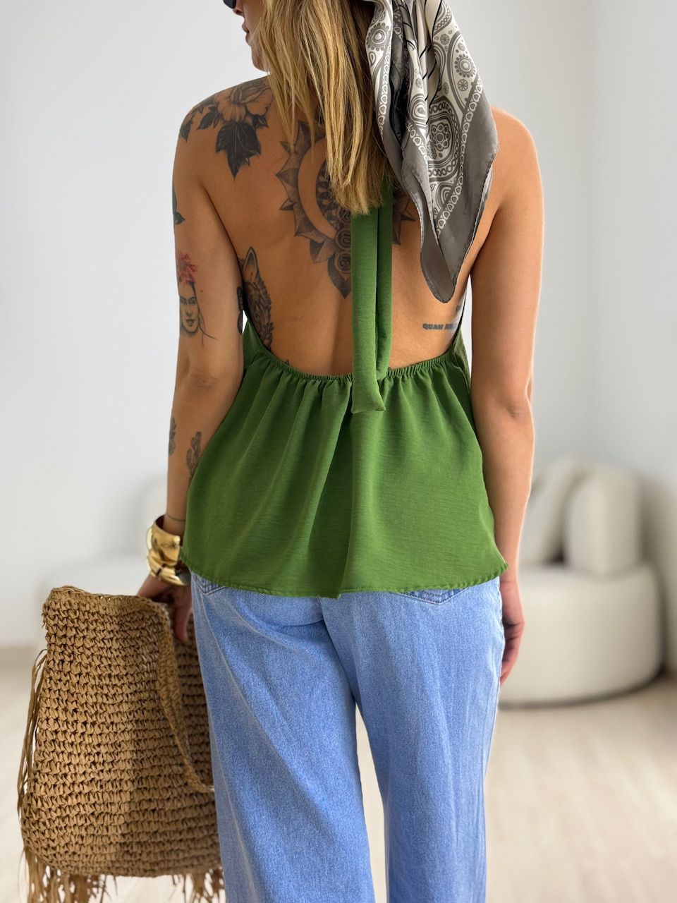 BLUSA ANA CLAUDIA CF FRENTE ÚNICA VERDE