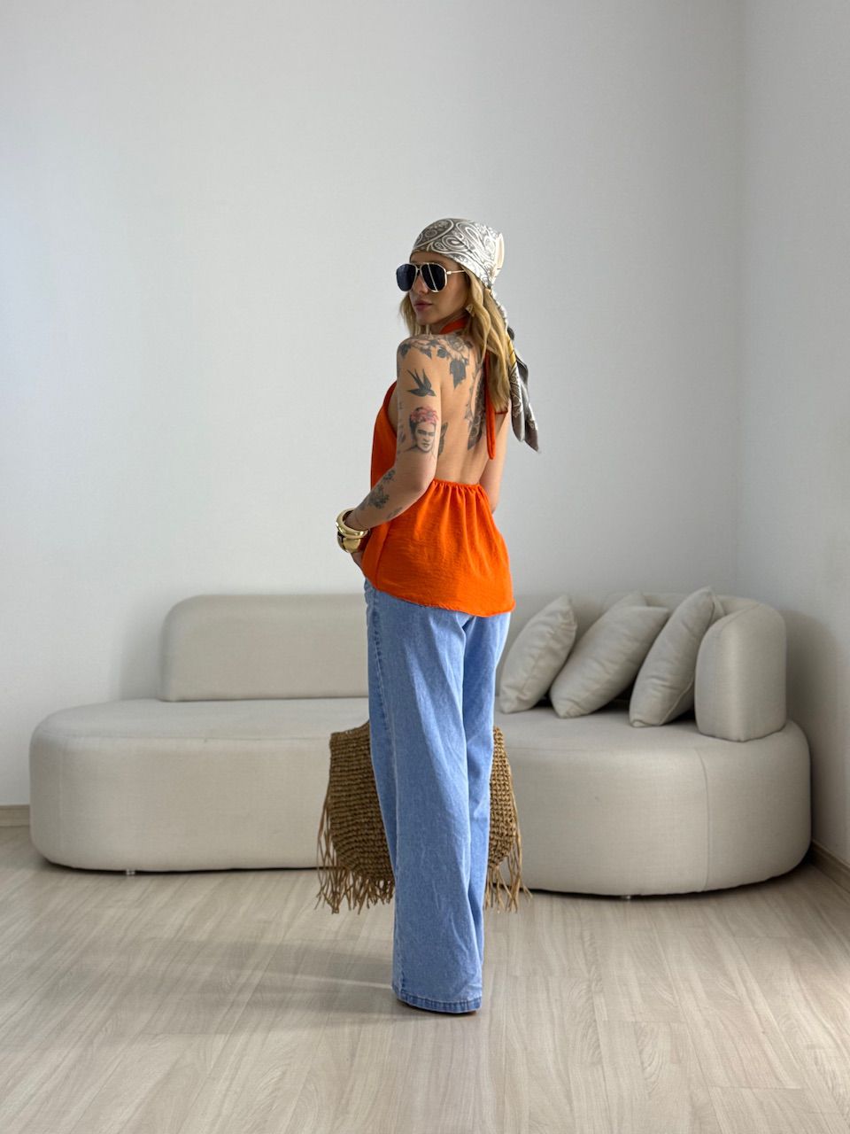 BLUSA CAROLINA CF GOTA Laranja