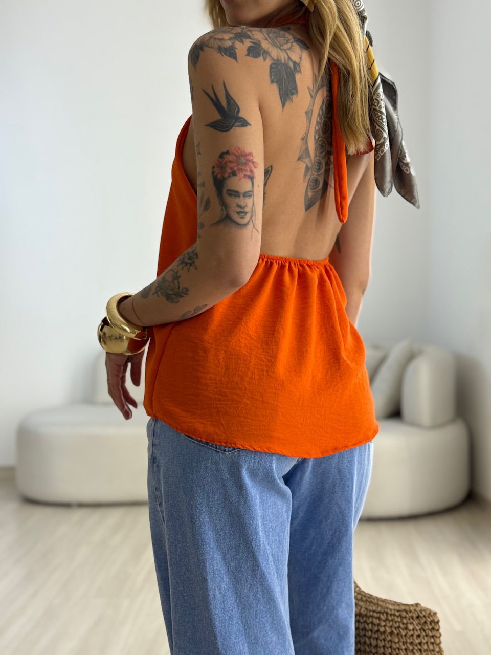 BLUSA CAROLINA CF GOTA Laranja