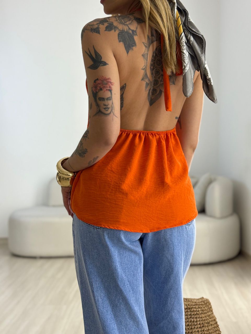 BLUSA CAROLINA CF GOTA Laranja