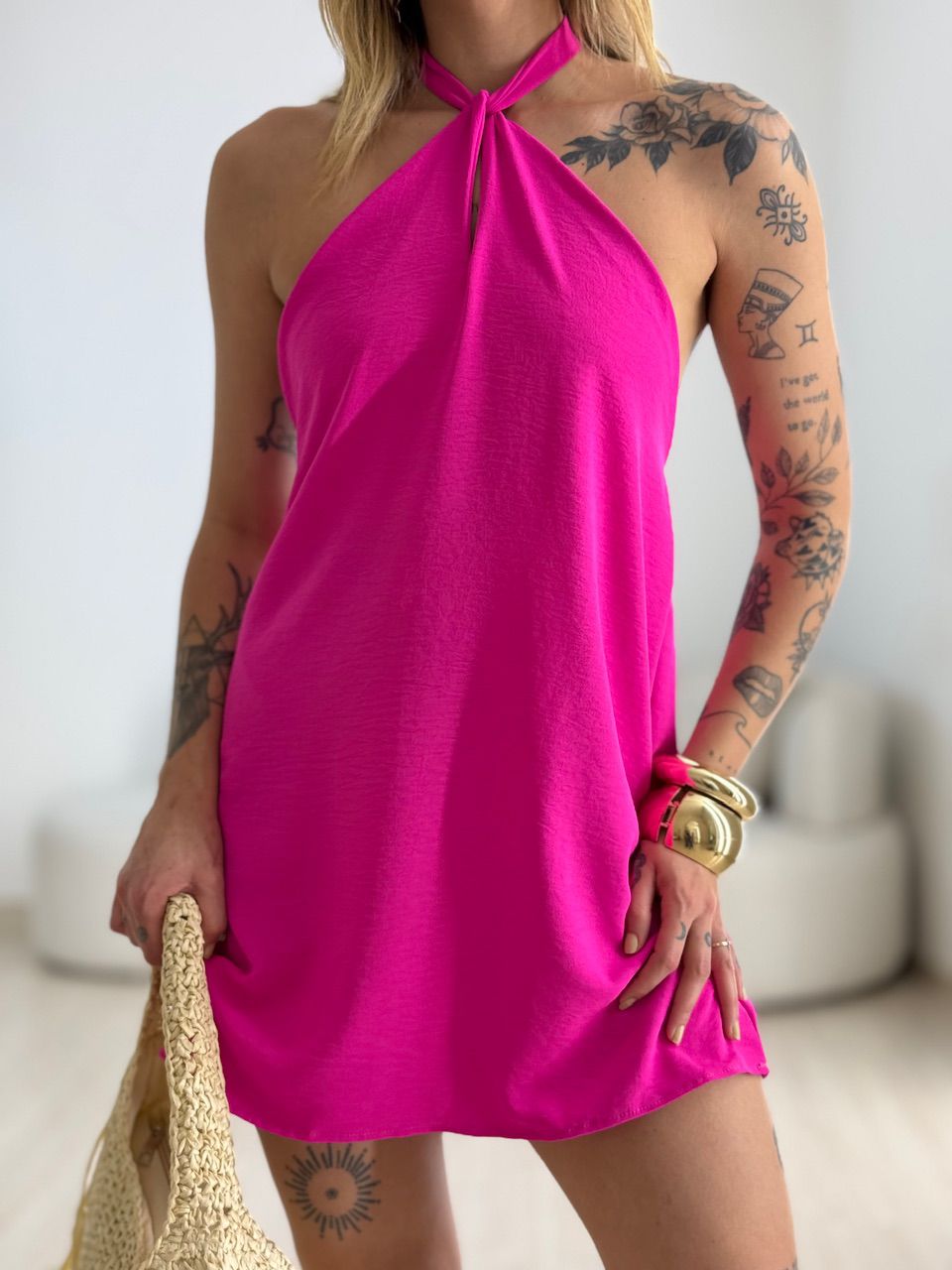 VESTIDO HELOISA CF FRENTE ÚNICA PINK