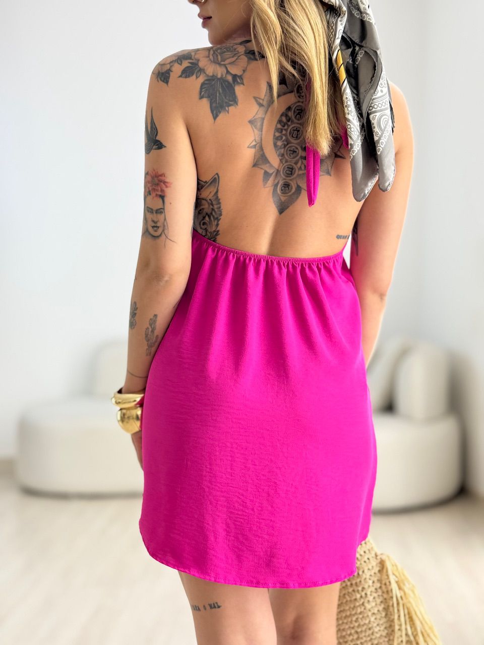 VESTIDO HELOISA CF FRENTE ÚNICA PINK
