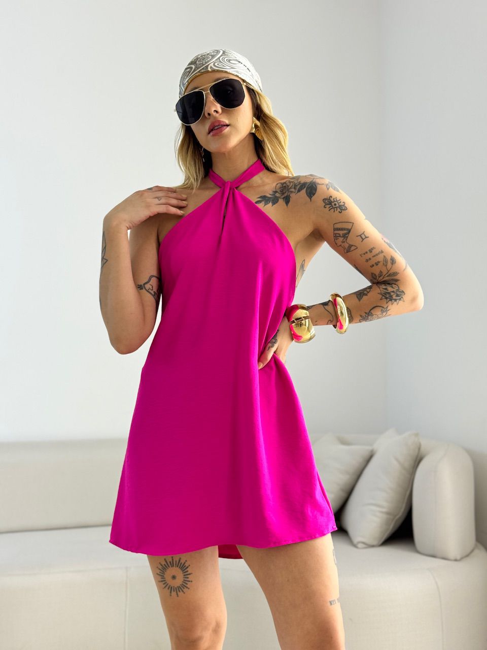 VESTIDO HELOISA CF FRENTE ÚNICA PINK