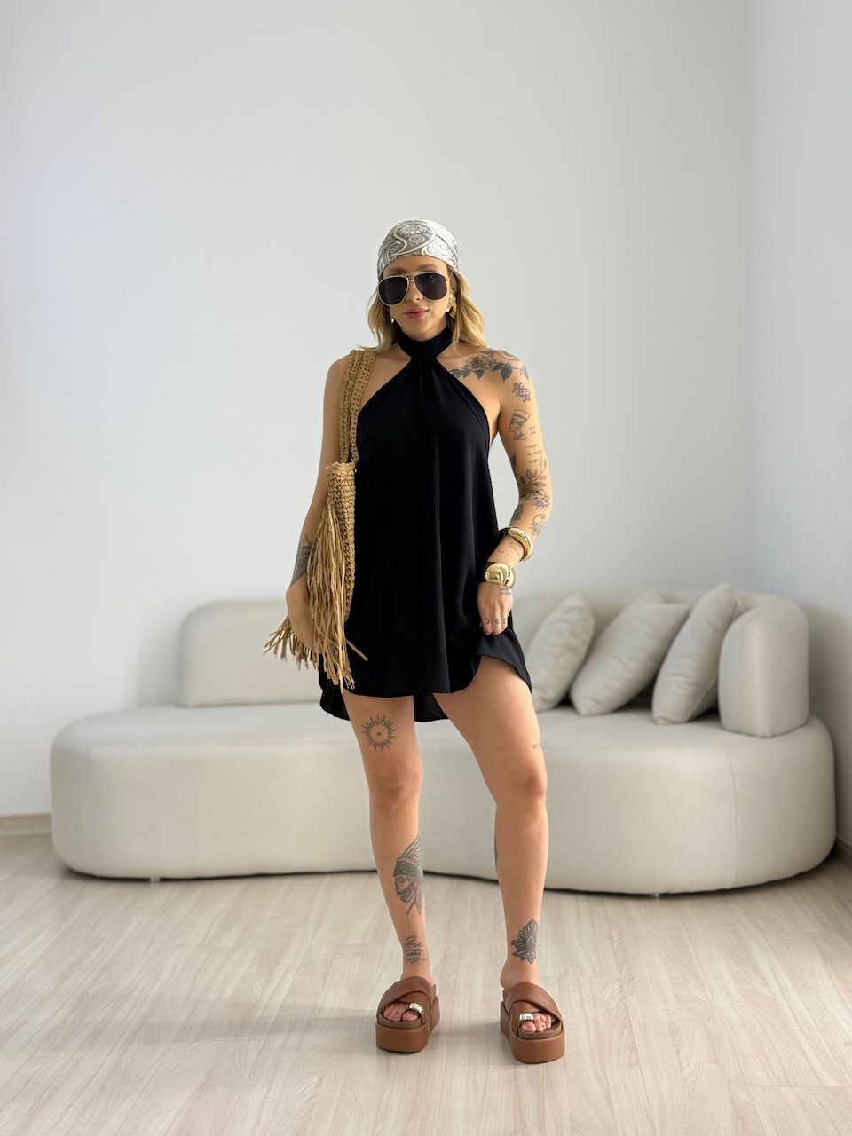 VESTIDO HELOISA CF FRENTE ÚNICA PRETO
