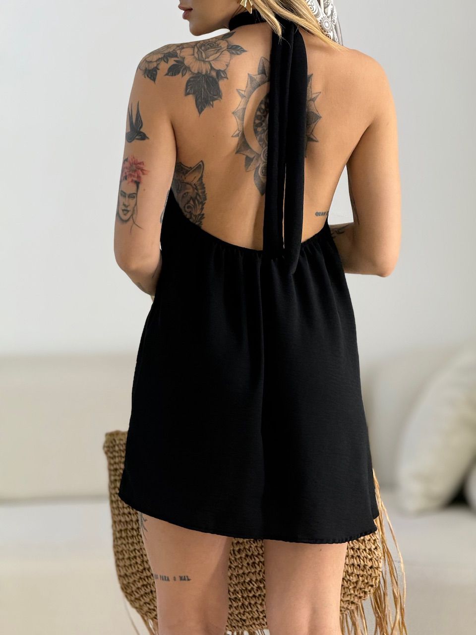 VESTIDO HELOISA CF FRENTE ÚNICA PRETO