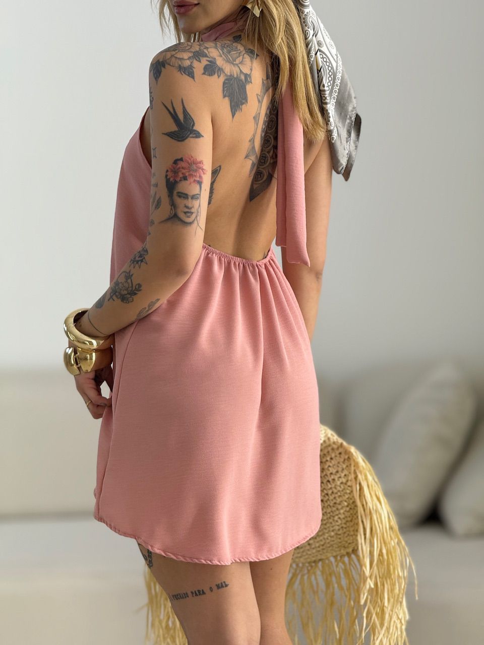 VESTIDO HELOISA CF FRENTE ÚNICA ROSÊ