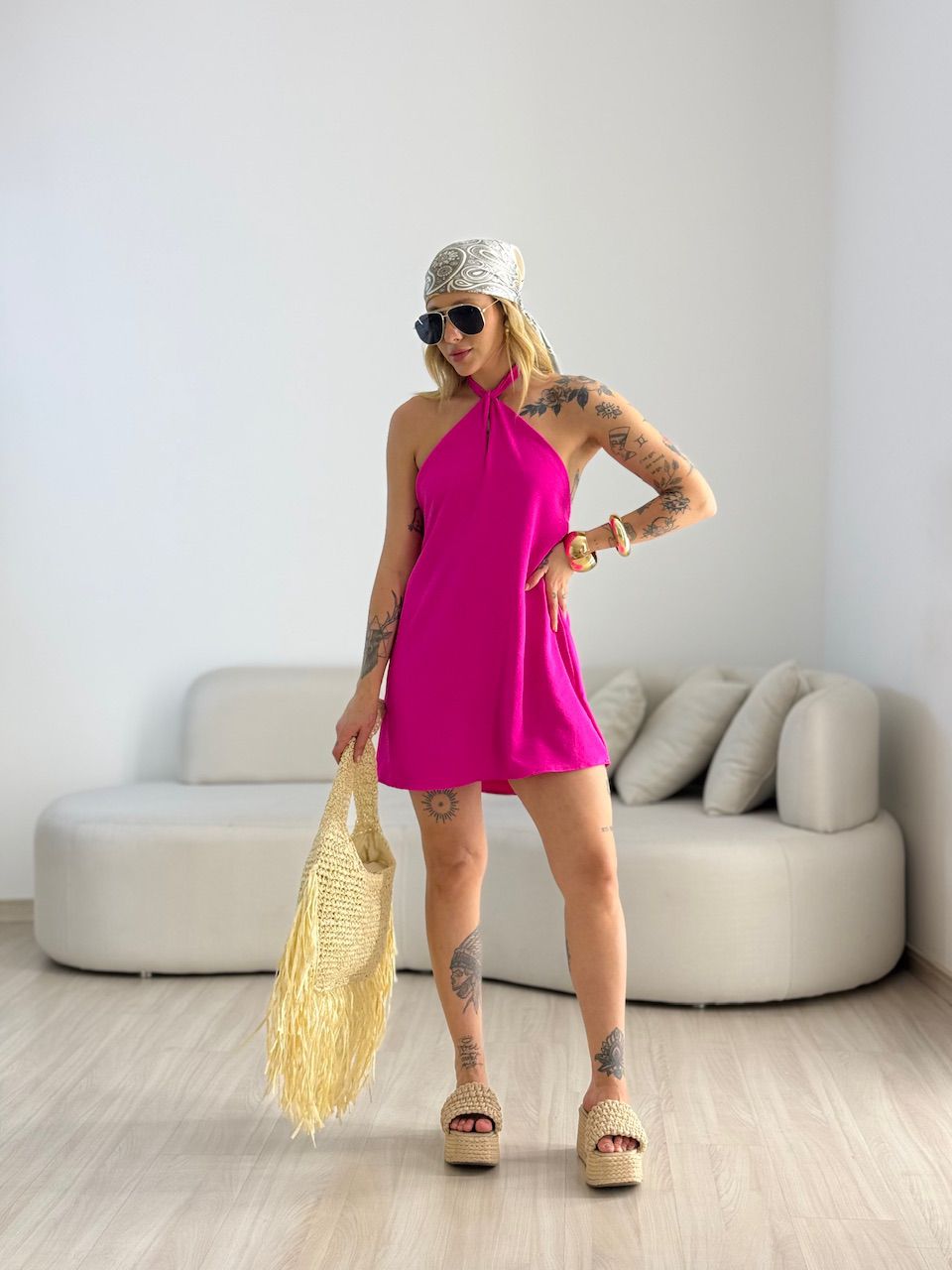 VESTIDO MILENY CF GOTA PINK