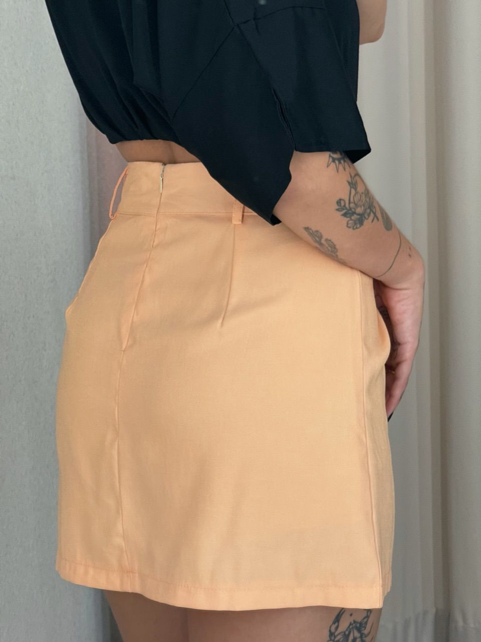 SAIA MONALISA CURTA LARANJA