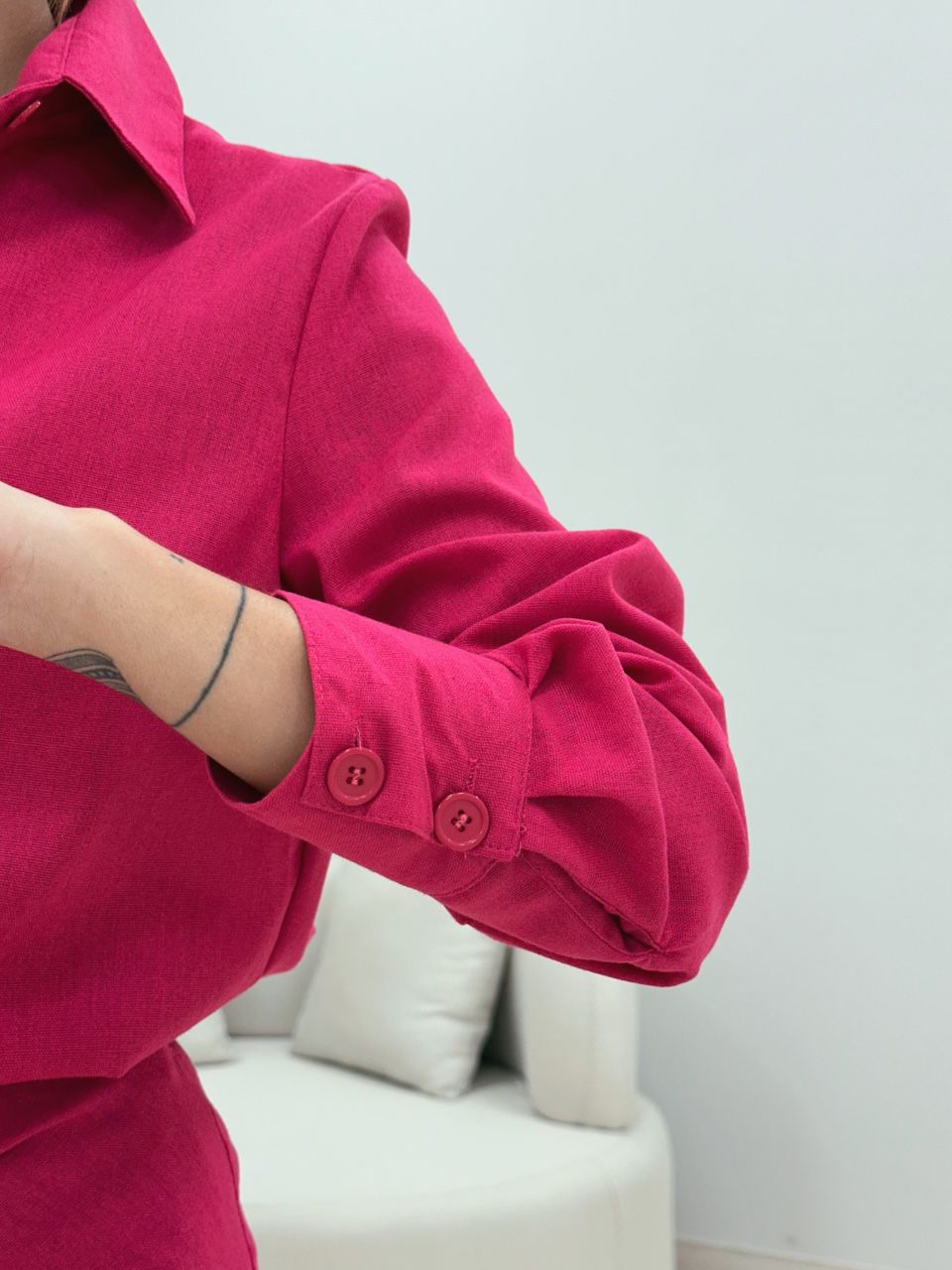 CONJUNTO OLÍVIA SAIA CAMISA PINK
