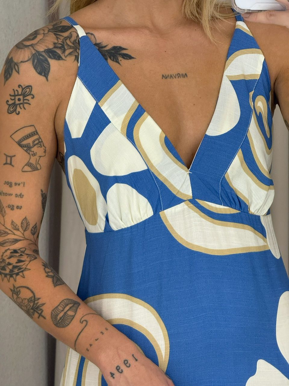 VESTIDO SELENA ALÇA azul