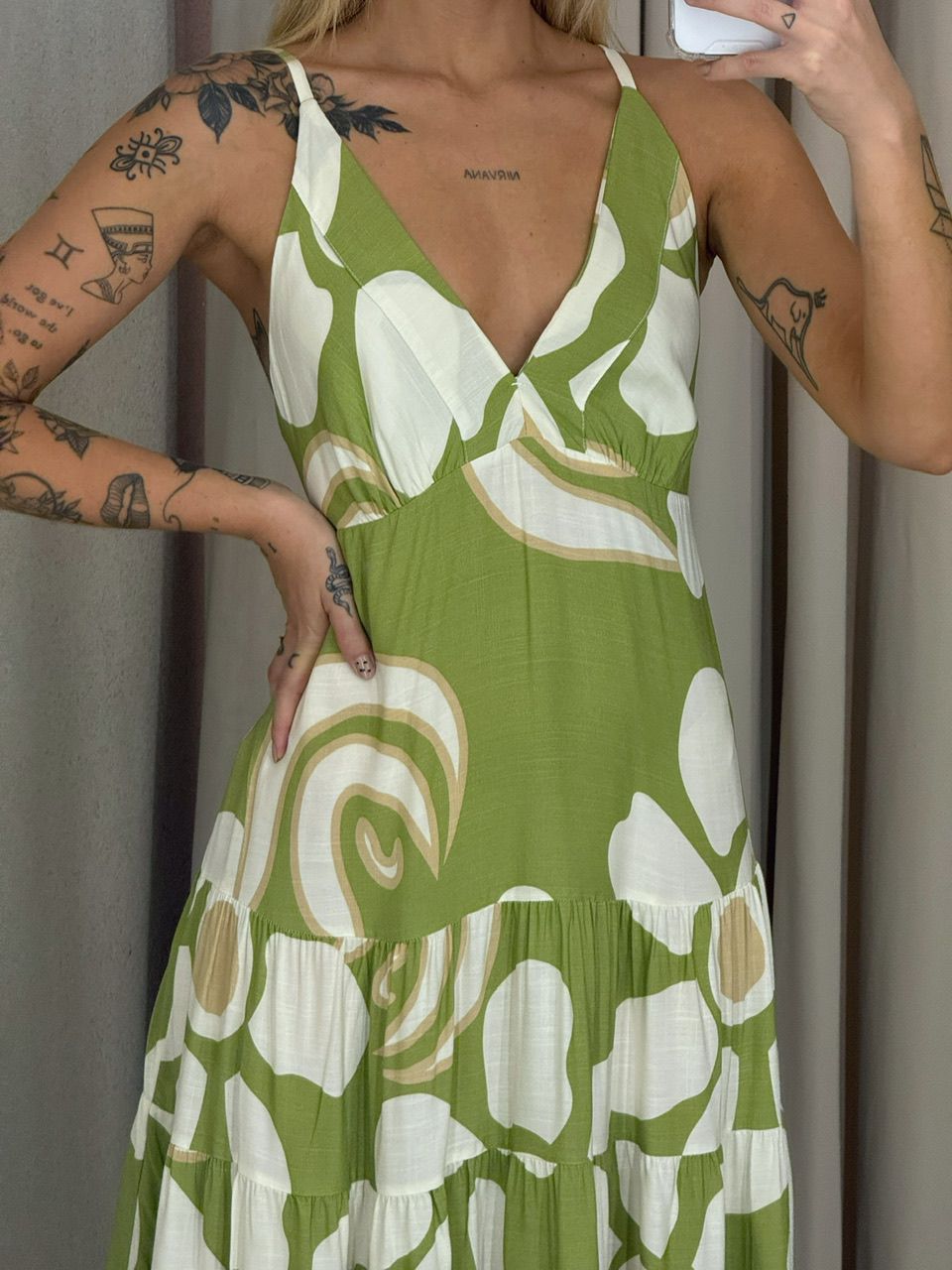 VESTIDO SELENA ALÇA verde
