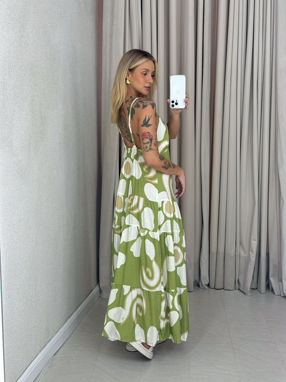 VESTIDO SELENA ALÇA verde