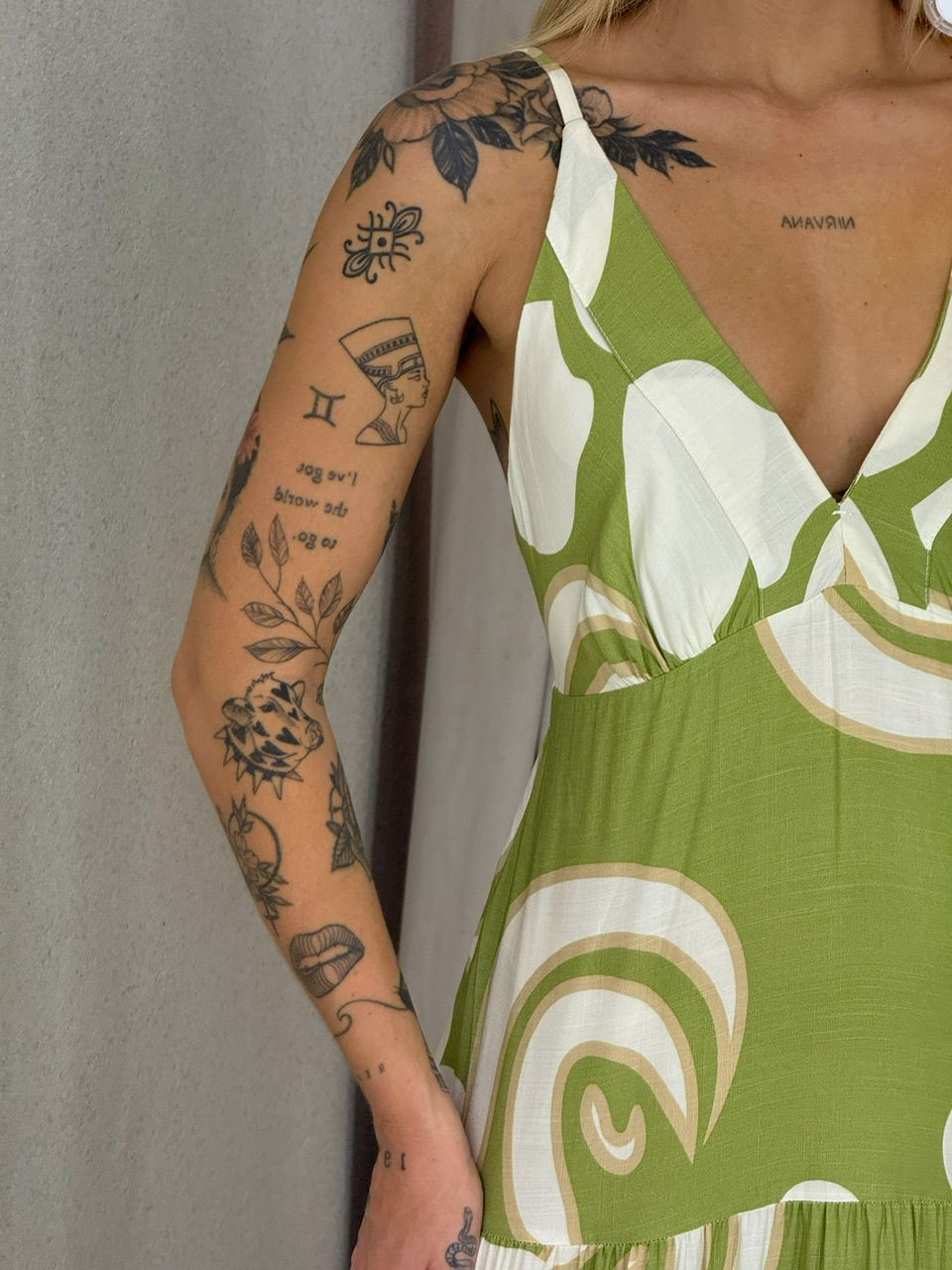 VESTIDO SELENA ALÇA verde