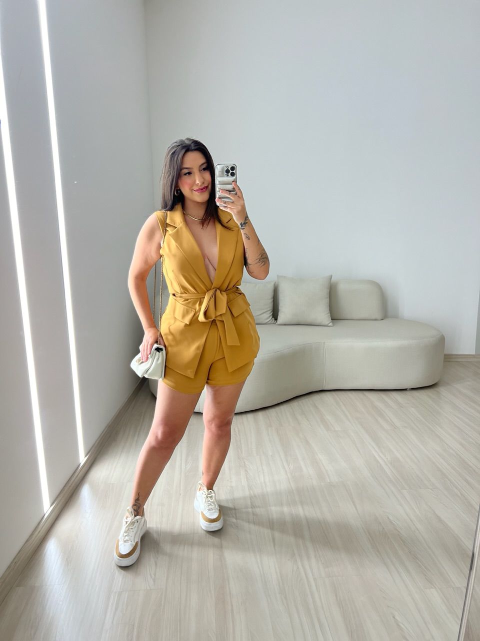 CONJUNTO NICOLE 02 COLETE CARAMELO
