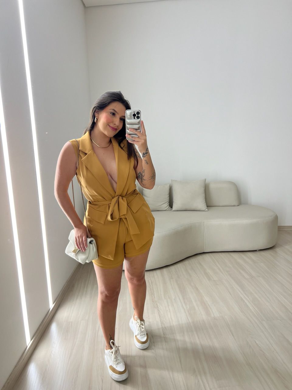 CONJUNTO NICOLE 02 COLETE CARAMELO