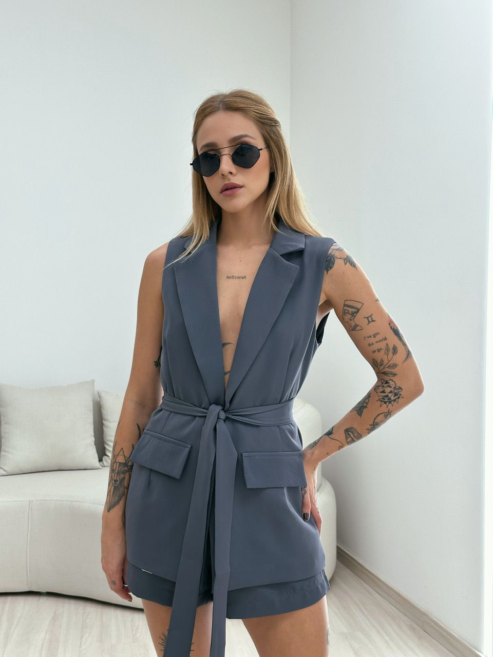 CONJUNTO NICOLE 02 COLETE CINZA