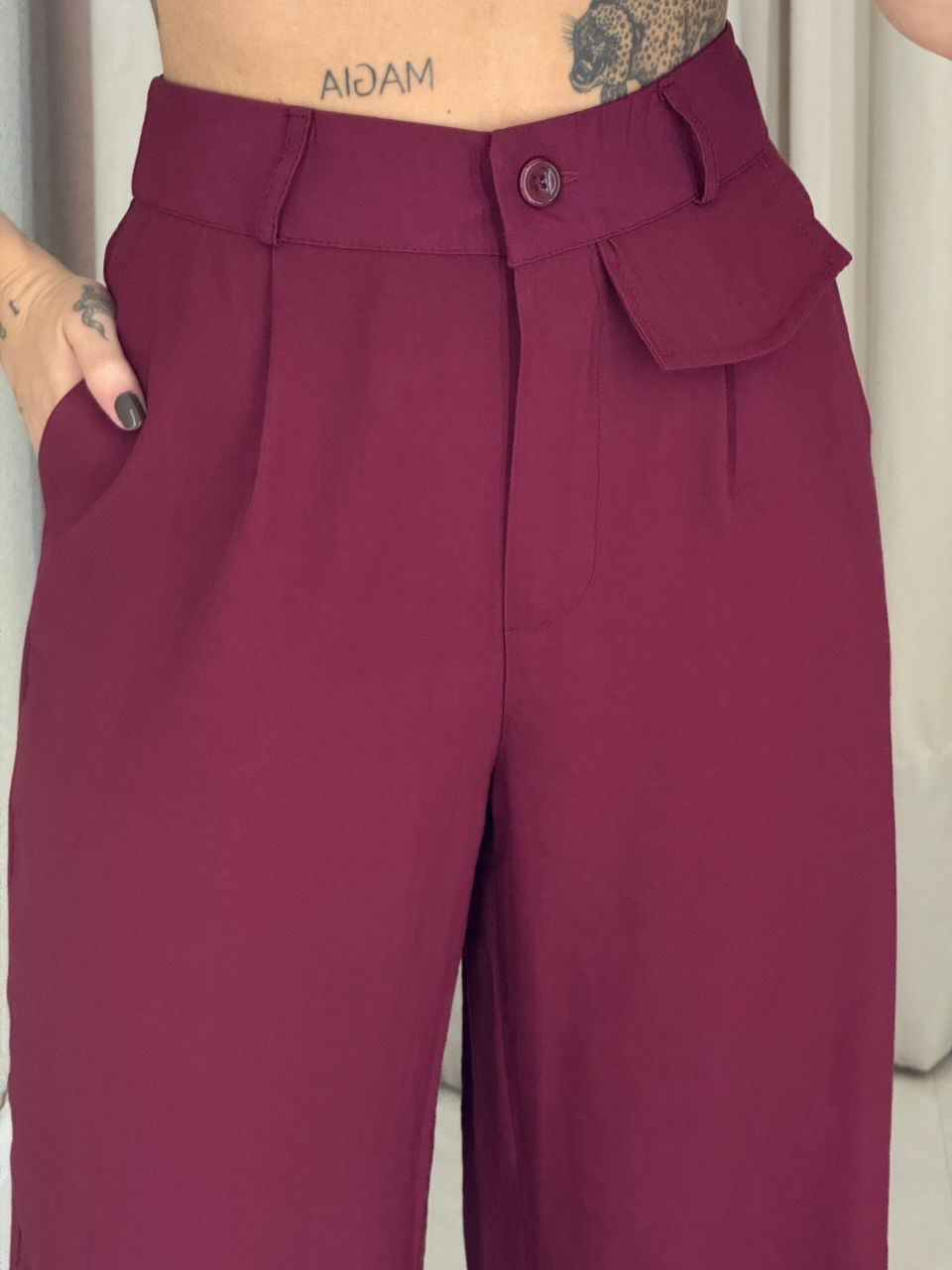 CONJUNTO BERENICE CALÇA VINHO