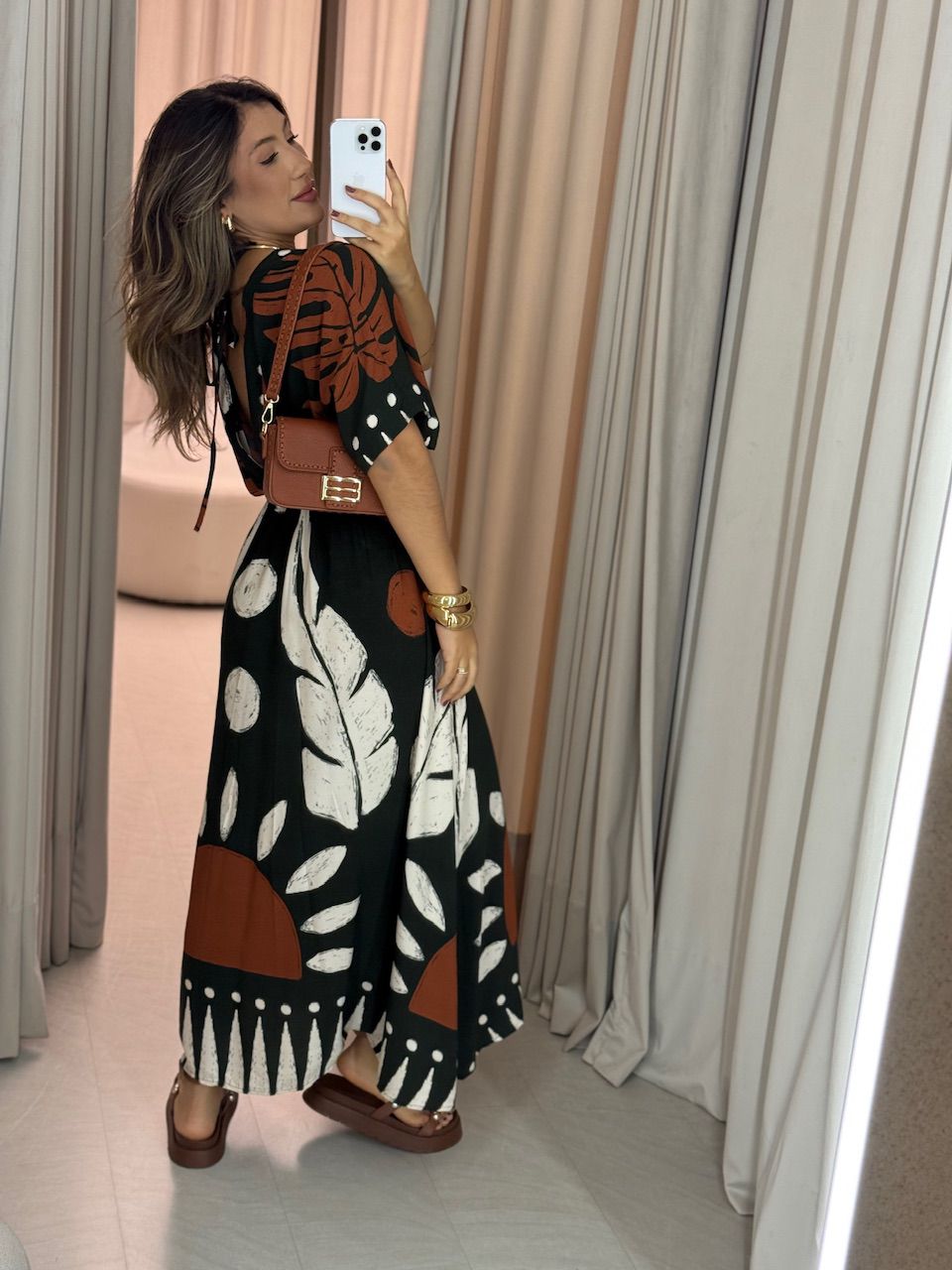 VESTIDO TAUANY ESTAMPADO VERDE