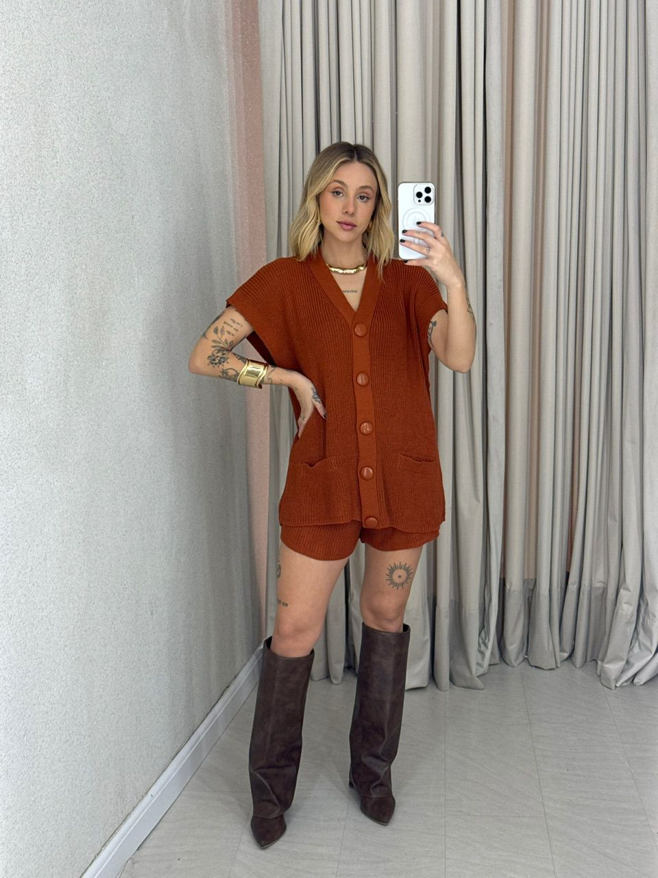 CONJUNTO CRISTAL SHORT TELHA