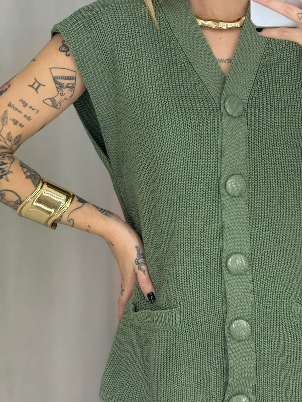 CONJUNTO CRISTAL SHORT VERDE