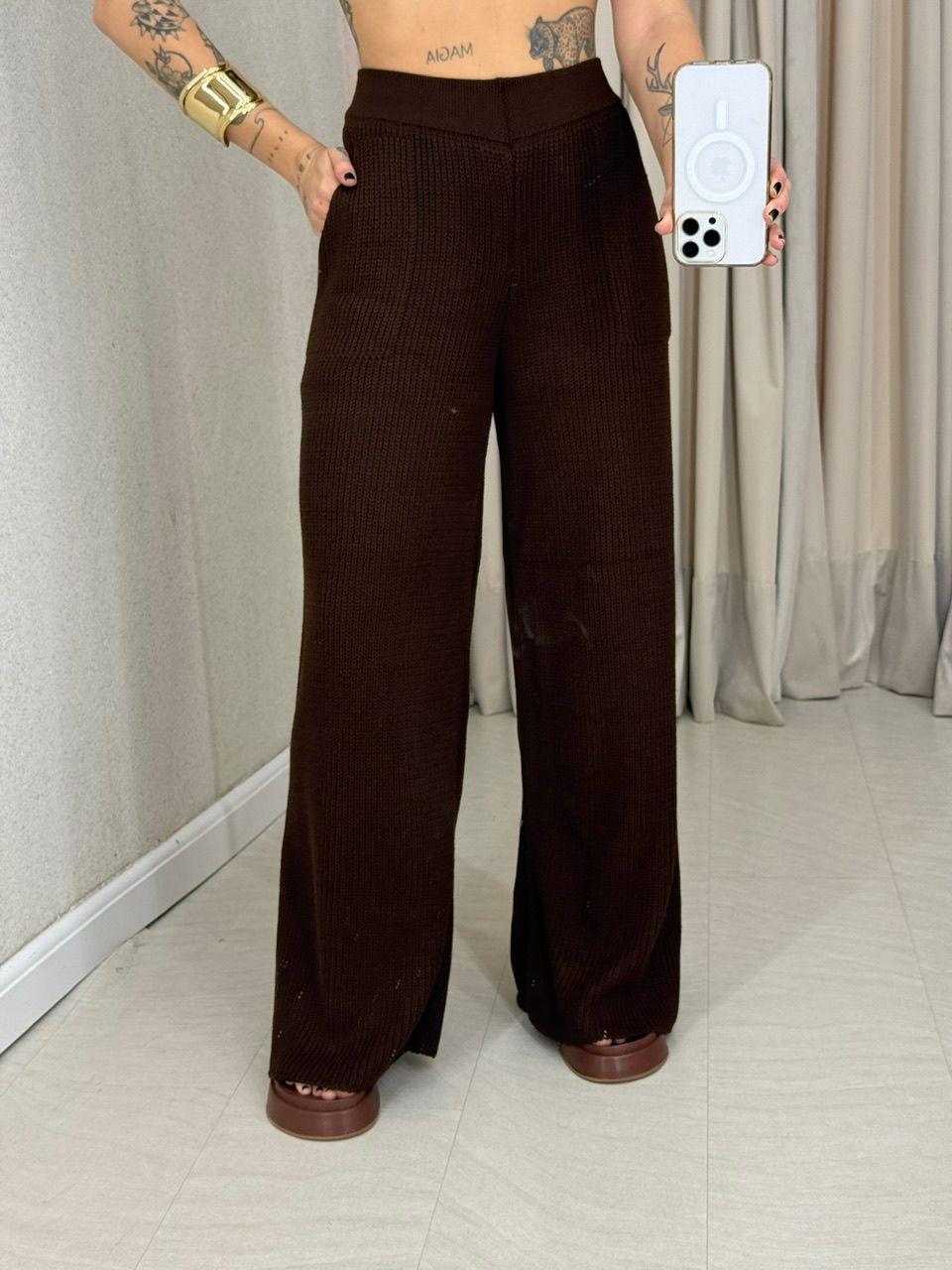 CONJUNTO TELMA Calça MARROM