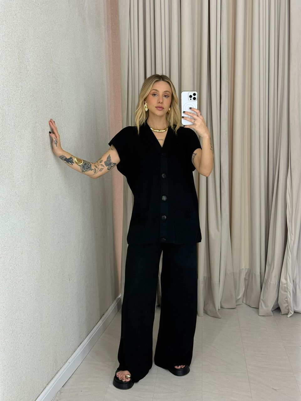 CONJUNTO TELMA CALÇA PRETO