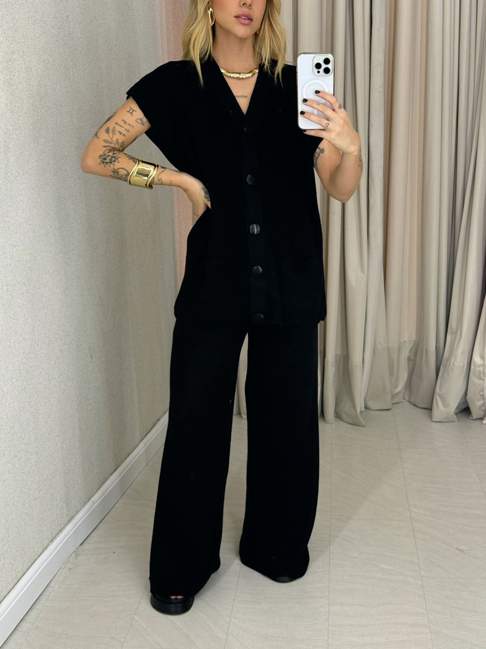 CONJUNTO TELMA CALÇA PRETO