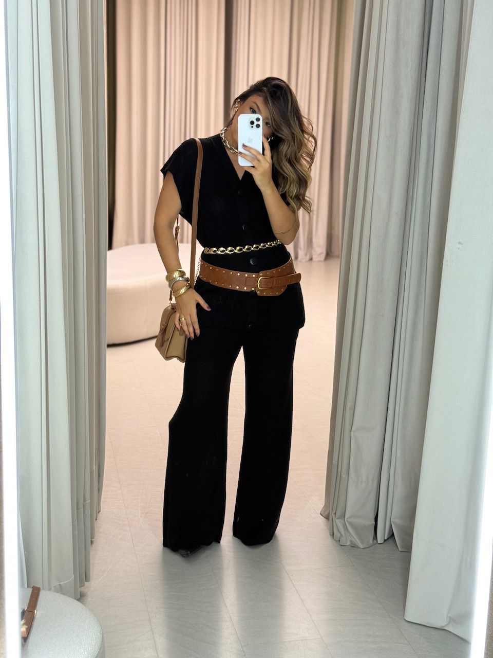 CONJUNTO TELMA CALÇA PRETO - 0064820032 - CAROLLA FERRARO