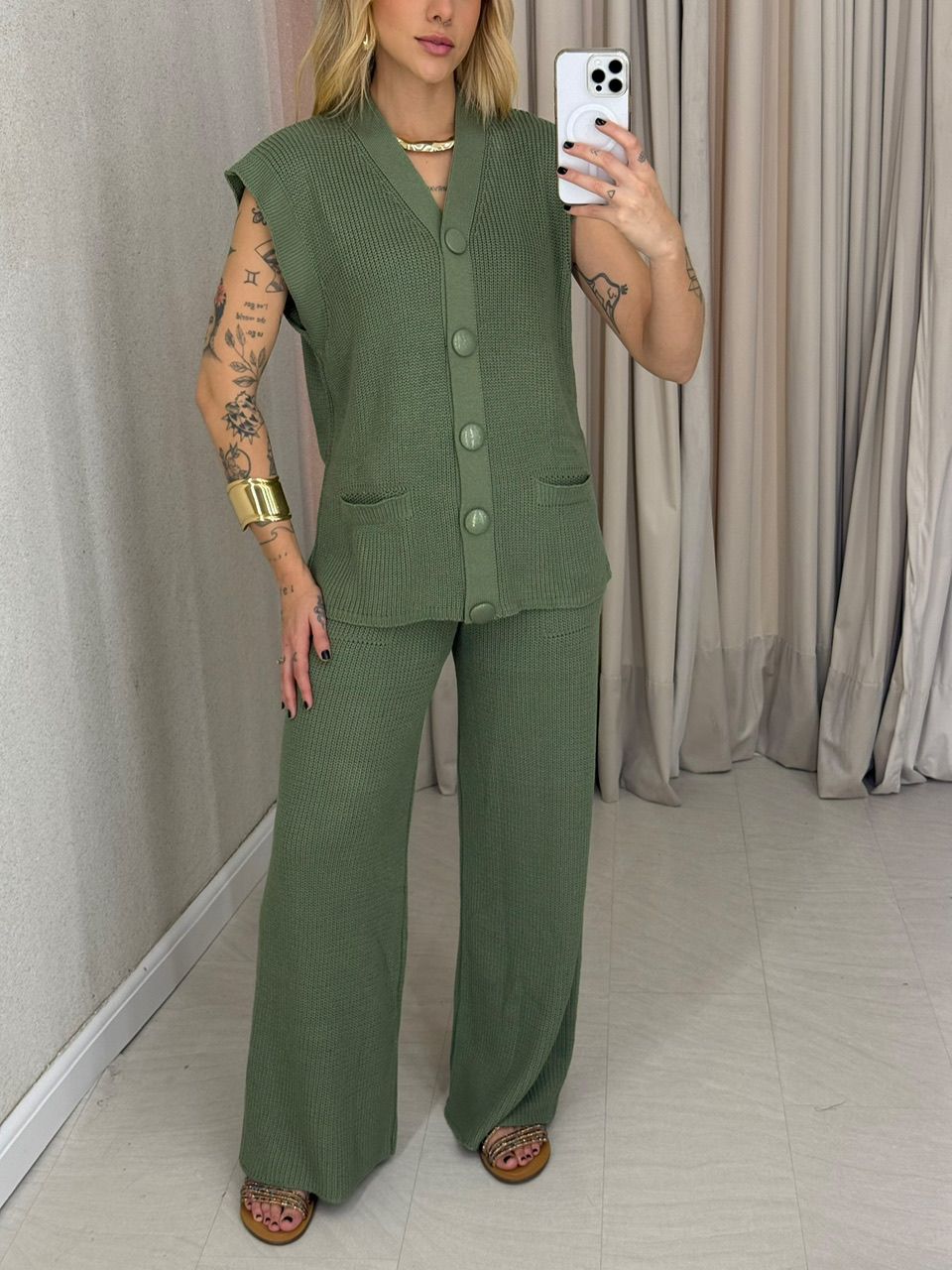 CONJUNTO TELMA Calça verde