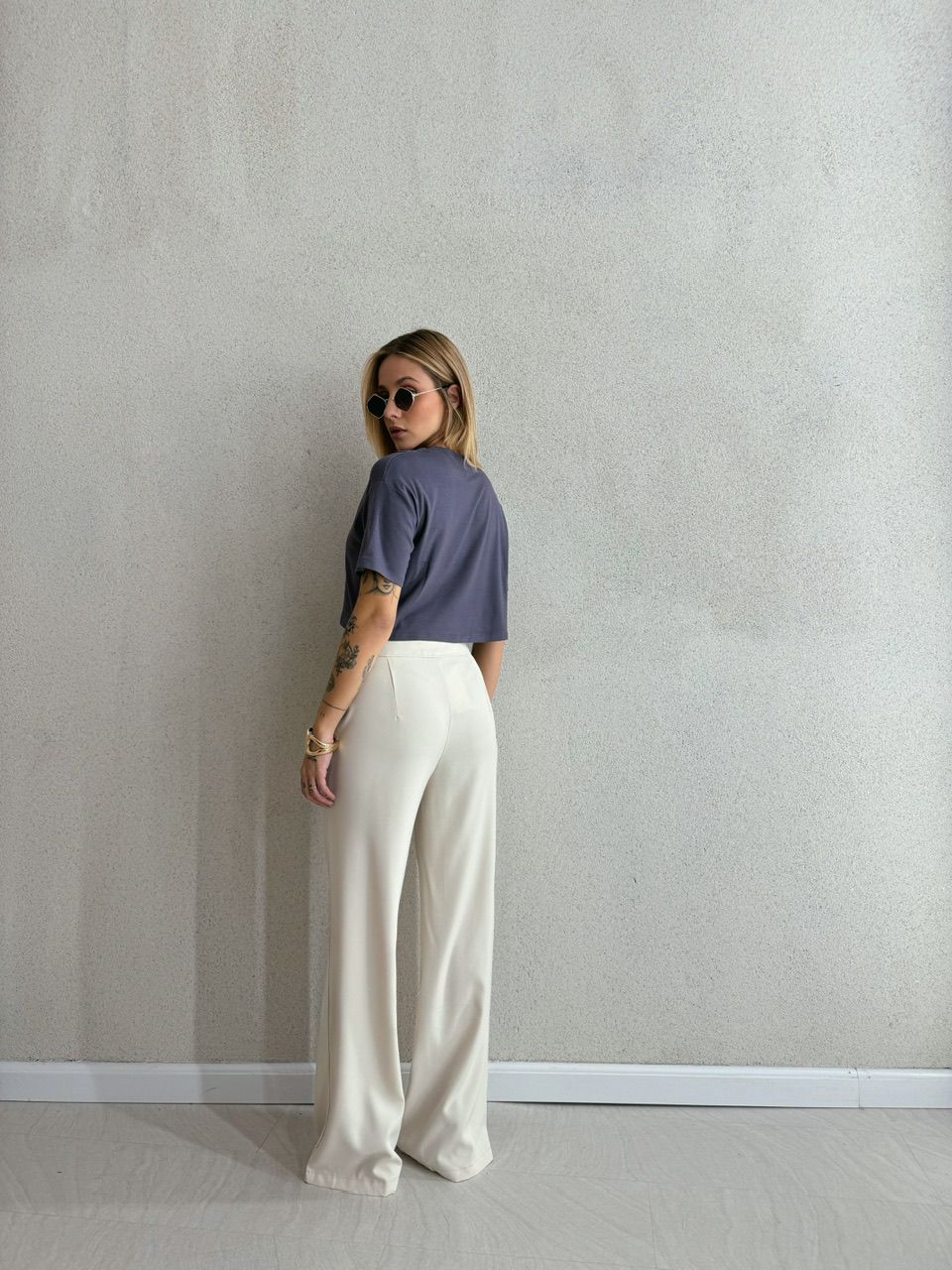 CALÇA MABEL PANTALONA MARFIM