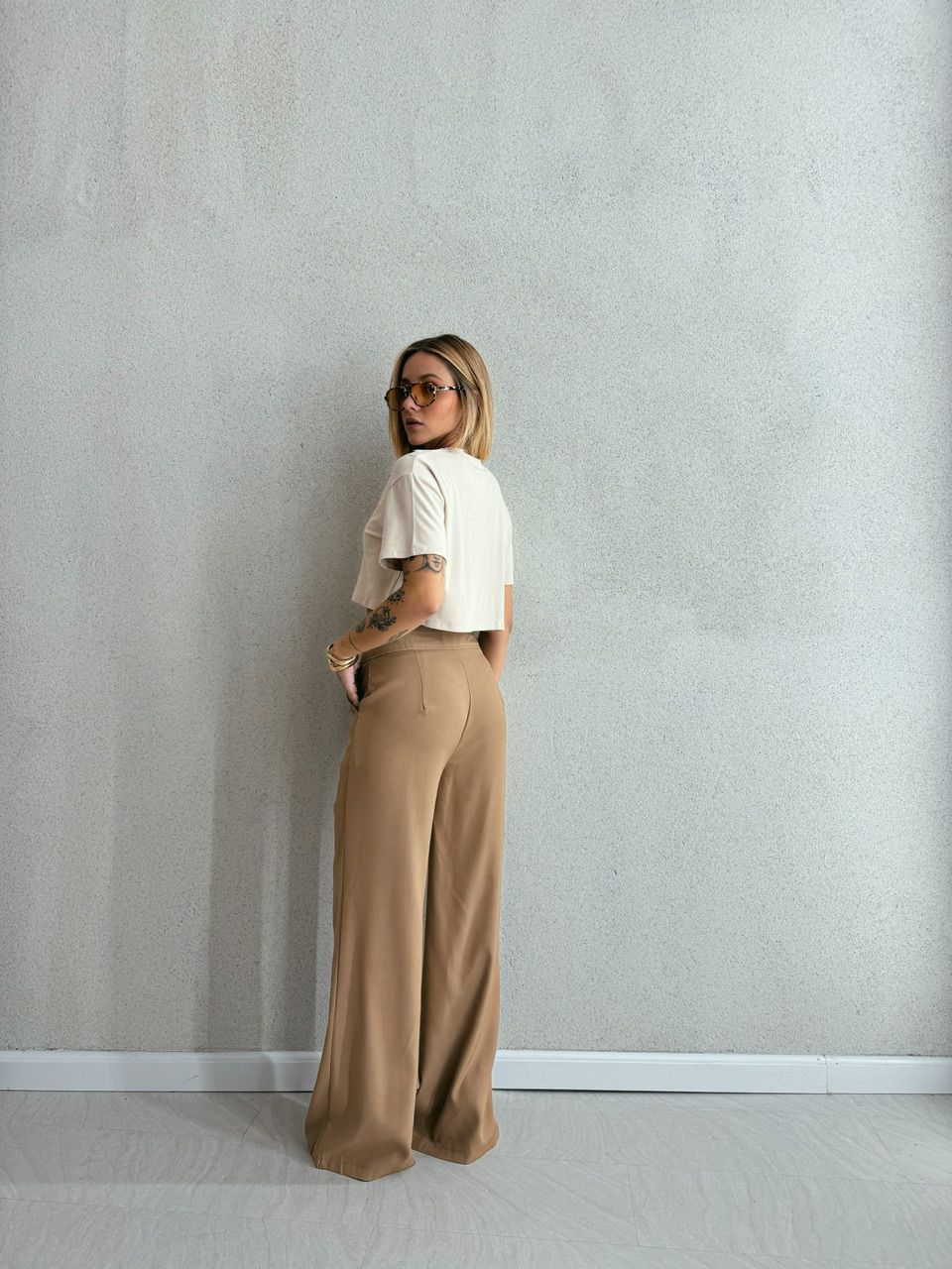 CALÇA MABEL PANTALONA NUDE