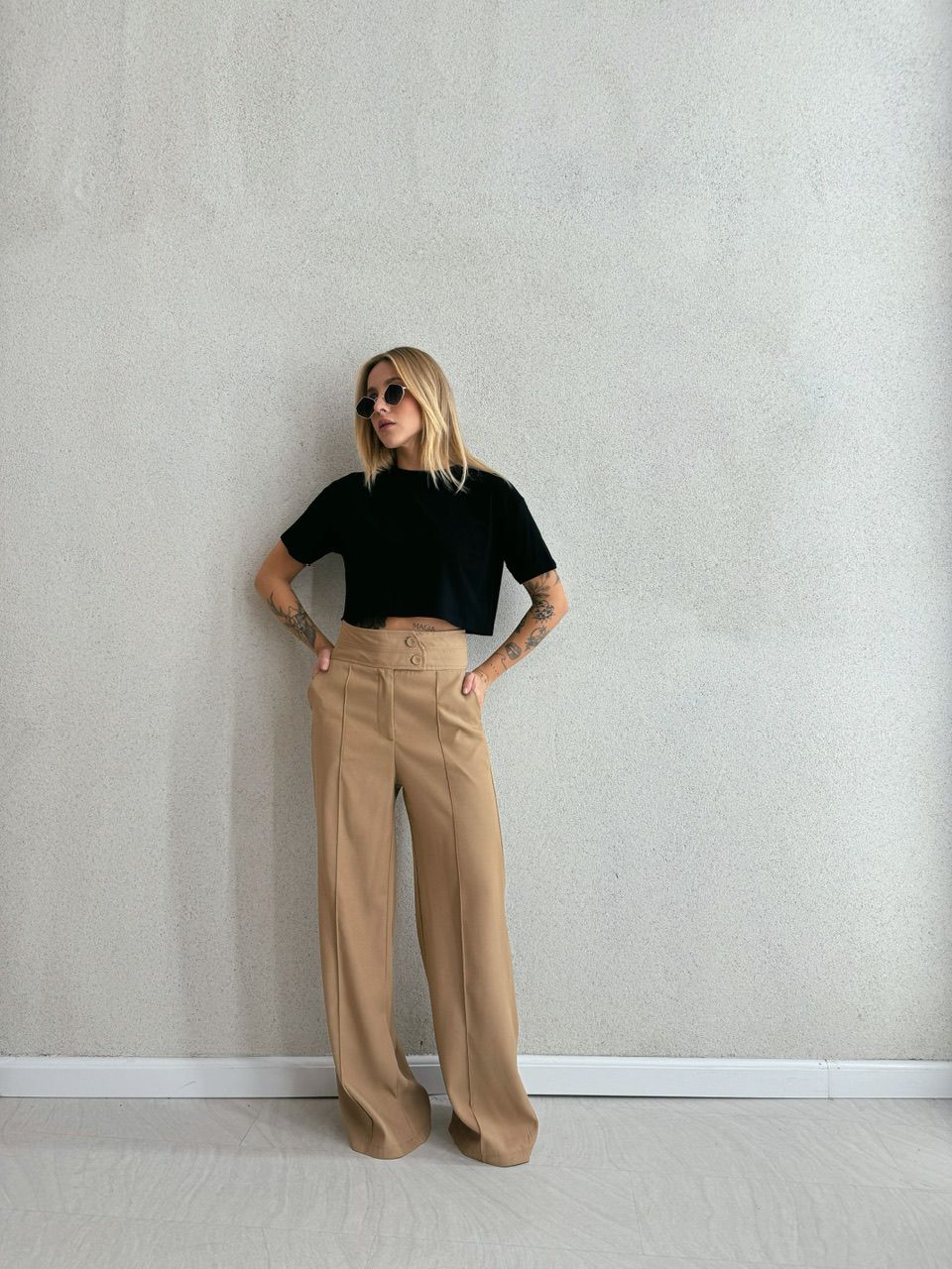 CALÇA MABEL PANTALONA NUDE