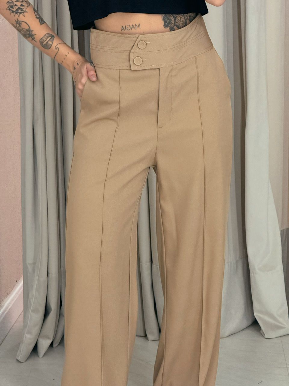 CALÇA MABEL PANTALONA NUDE