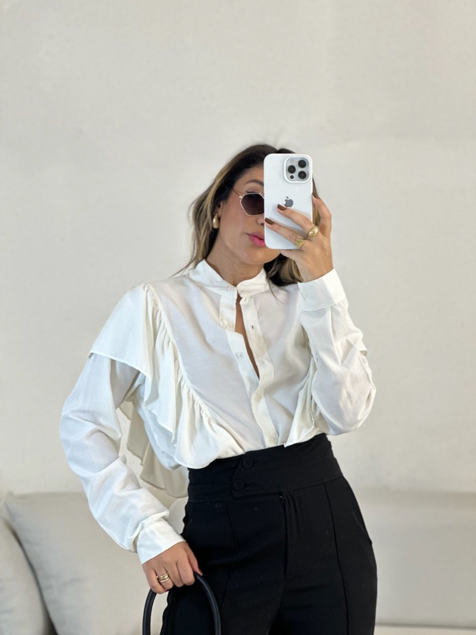 CAMISA DALILA BABADO OFF