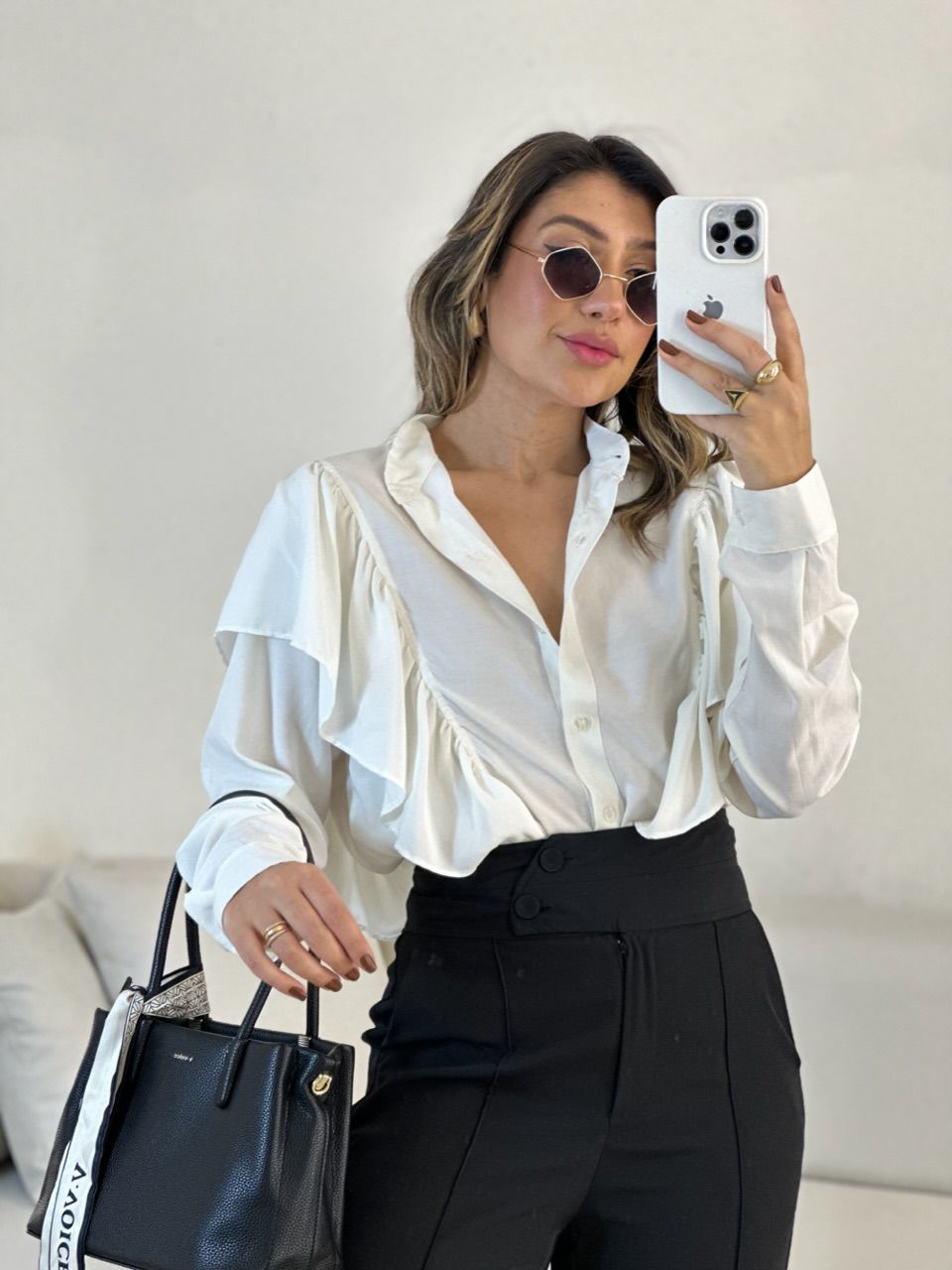 CAMISA DALILA BABADO OFF