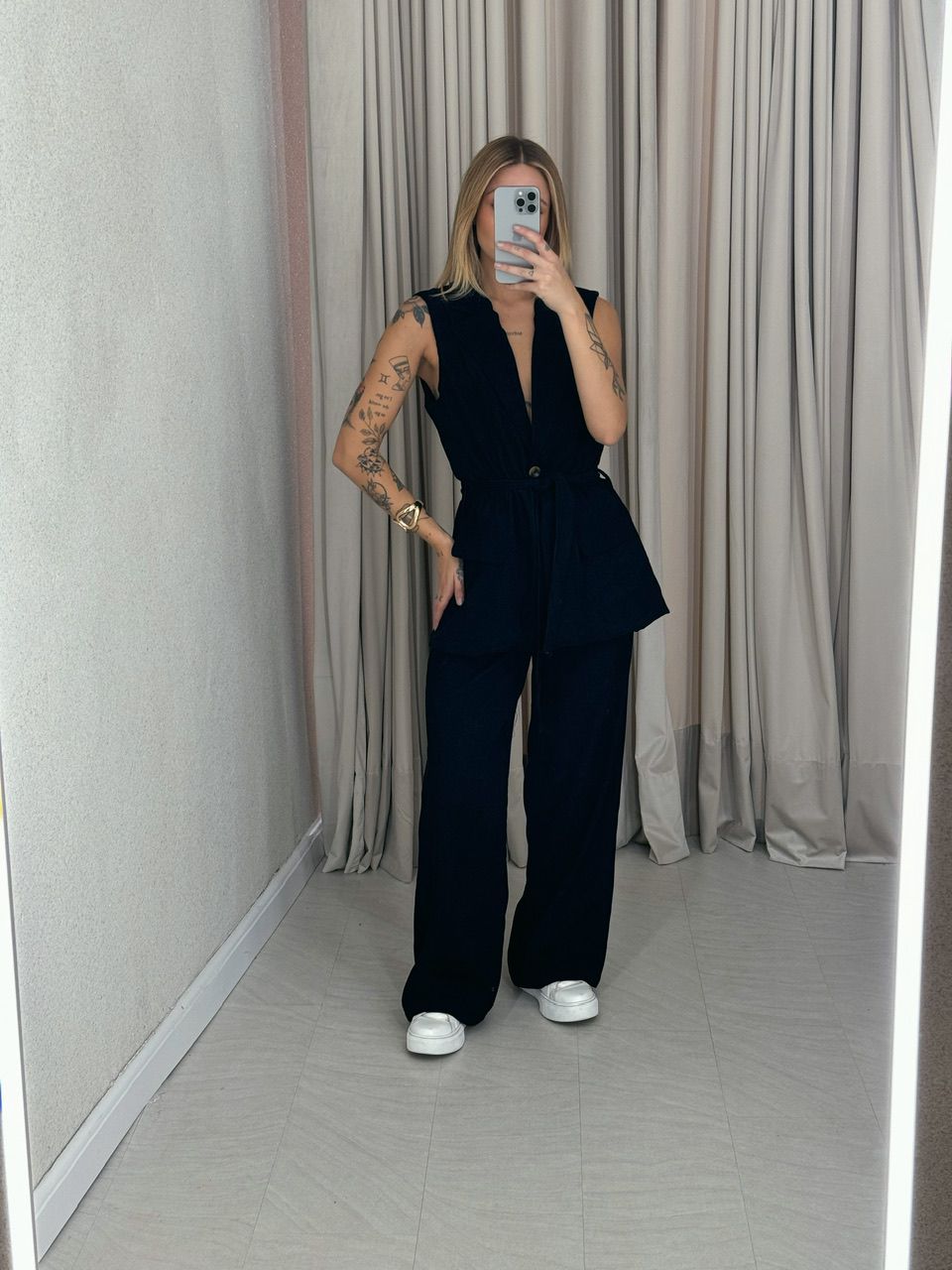 CONJUNTO ADELE COTELÊ PRETO