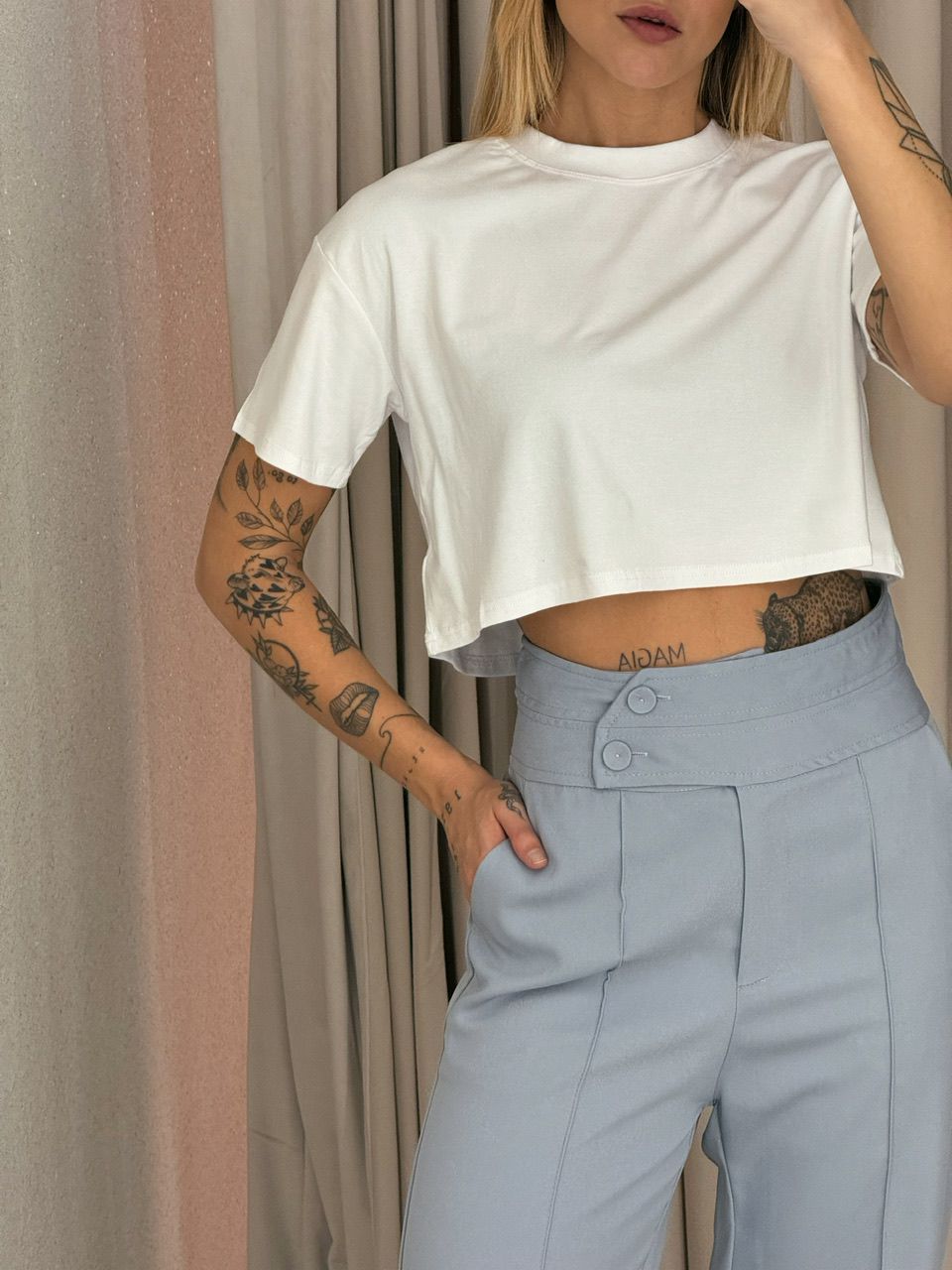 CROPPED MARIA BASIC BRANCA