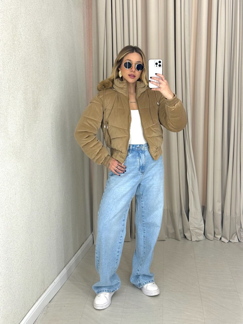 PUFFER BEATRIZ PELINHOS NUDE