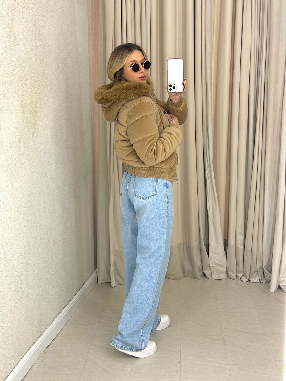PUFFER BEATRIZ PELINHOS NUDE