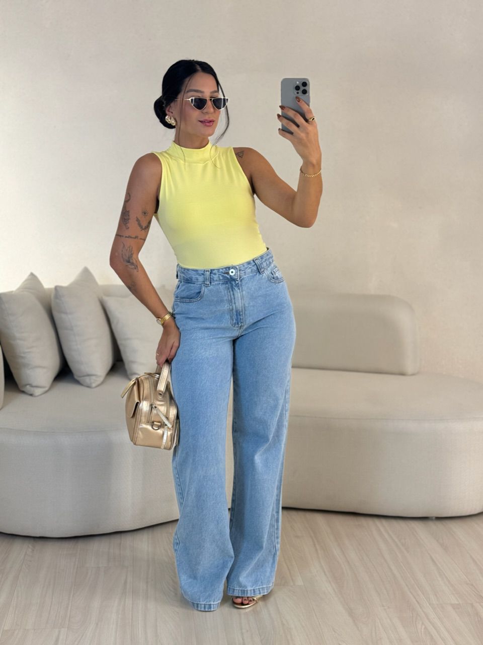 BODY STER LISO AMARELO