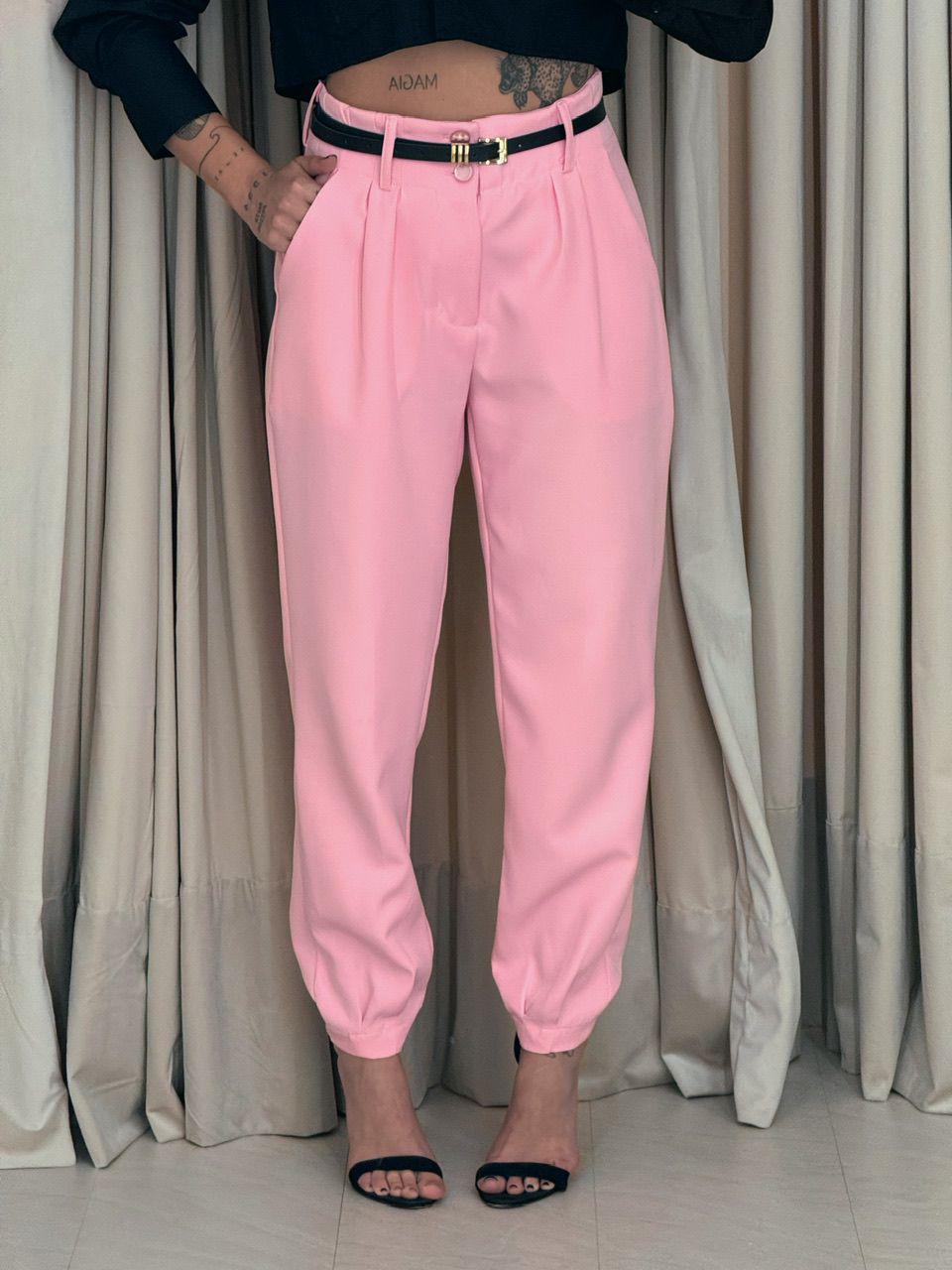 CALÇA SIMONE CENOURA BABY PINK